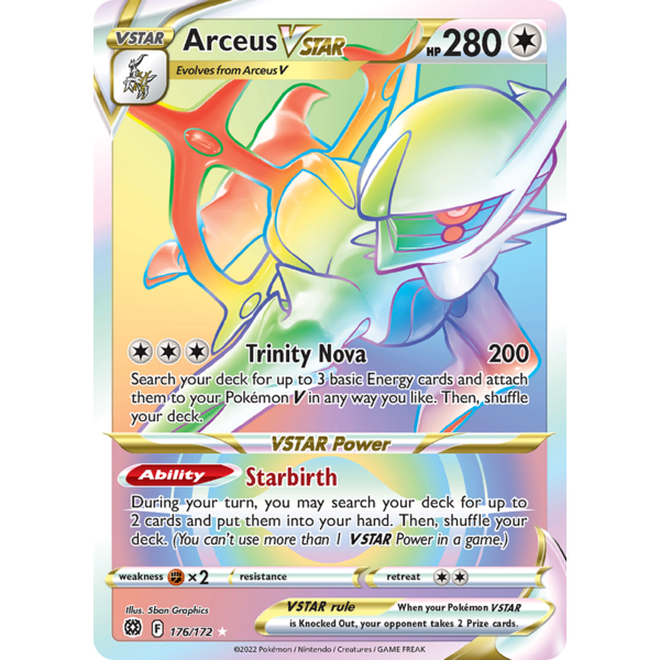 Pokemon Arceus VSTAR (Secret) (176) Near Mint Holofoil