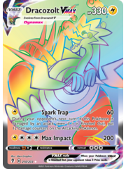 Pokemon Dracozolt VMAX (Secret) (210) Lightly Played Holofoil