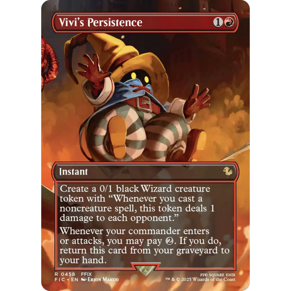 Magic: The Gathering Vivi's Persistence (Borderless) (458) Near Mint Foil