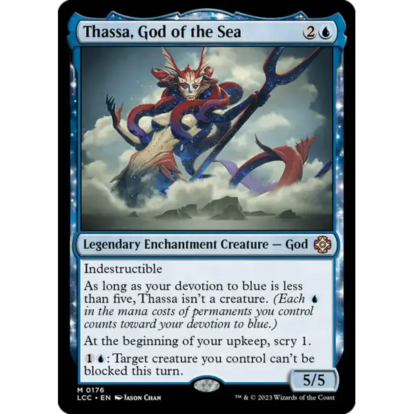 Magic: The Gathering Thassa, God of the Sea (176) Lightly Played