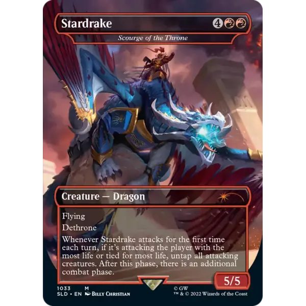 Magic: The Gathering Stardrake - Scourge of the the Throne (Borderless) (1033) Near Mint Foil