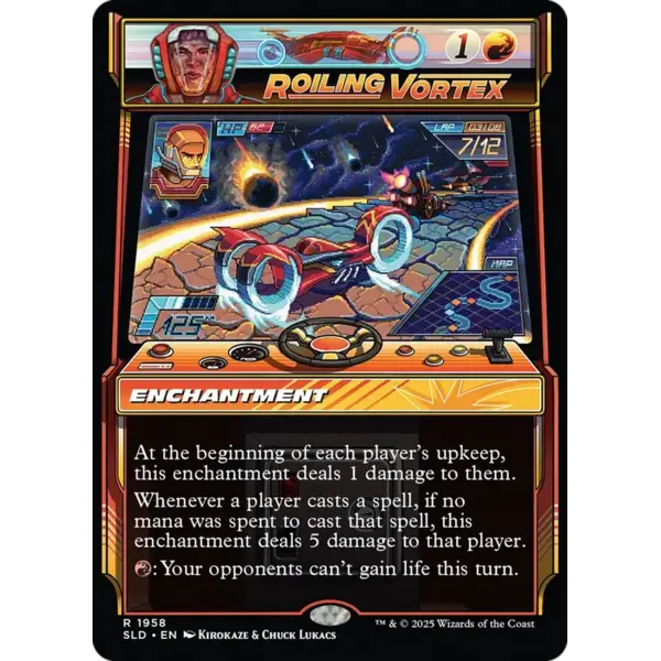 Magic: The Gathering Roiling Vortex (Rainbow Foil) (1958) Lightly Played Foil
