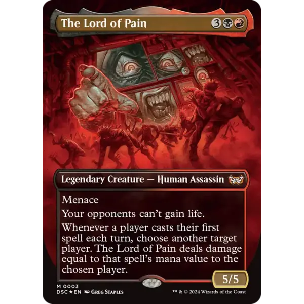 Magic: The Gathering The Lord of Pain (Borderless) (003) Lightly Played