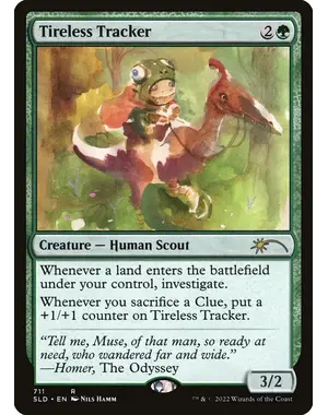 Magic: The Gathering Tireless Tracker (1094) Lightly Played Foil