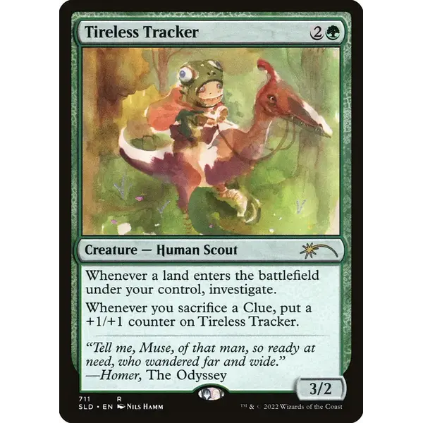 Magic: The Gathering Tireless Tracker (1094) Lightly Played Foil