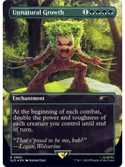 Magic: The Gathering Unnatural Growth (Rainbow Foil) (865) Lightly Played Foil