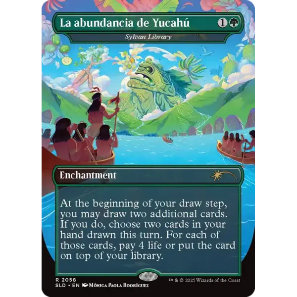 Magic: The Gathering La abundancia de Yucahú - Sylvan Library (Rainbow Foil) (2058) Near Mint