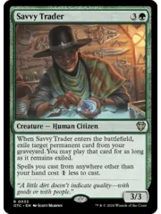 Magic: The Gathering Savvy Trader (033) Lightly Played