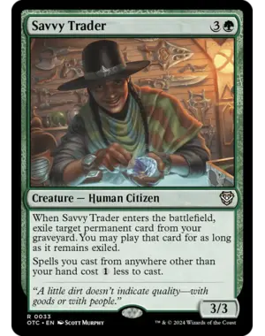 Magic: The Gathering Savvy Trader (033) Lightly Played