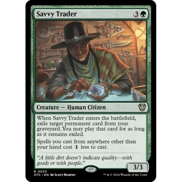 Magic: The Gathering Savvy Trader (033) Lightly Played