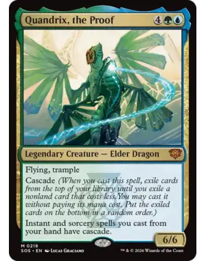 Magic: The Gathering Quandrix, the Proof (218) Lightly Played Foil
