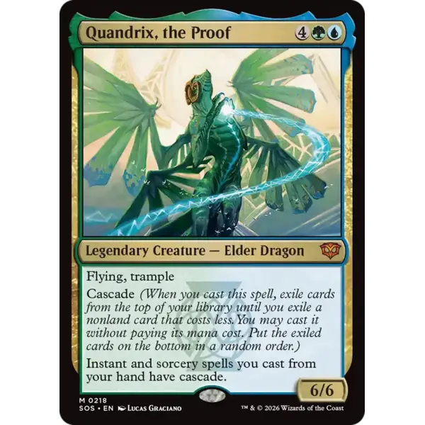 Magic: The Gathering Quandrix, the Proof (218) Lightly Played Foil