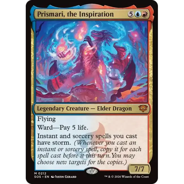 Magic: The Gathering Prismari, the Inspiration (212) Lightly Played Foil