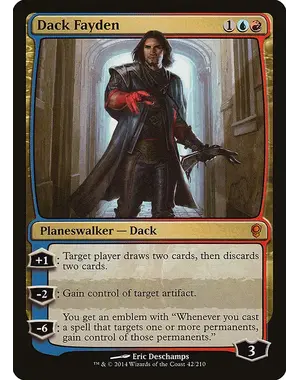 Magic: The Gathering Dack Fayden (042) Lightly Played