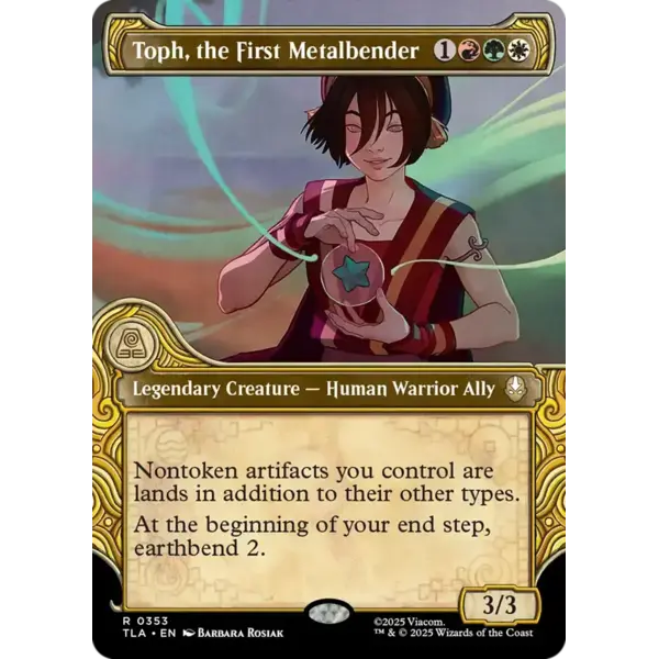 Magic: The Gathering Toph, the First Metalbender (Showcase) (353) Lightly Played