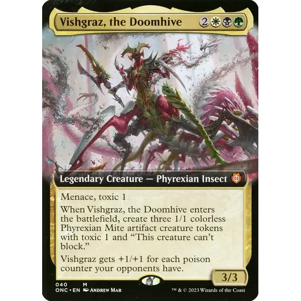 Magic: The Gathering Vishgraz, the Doomhive (Extended Art) (040) Lightly Played Foil