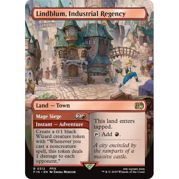 Magic: The Gathering Lindblum, Industrial Regency (Borderless) (312) Lightly Played Foil