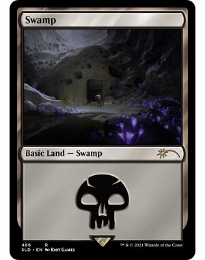 Magic: The Gathering Swamp (486)  Lightly Played Foil