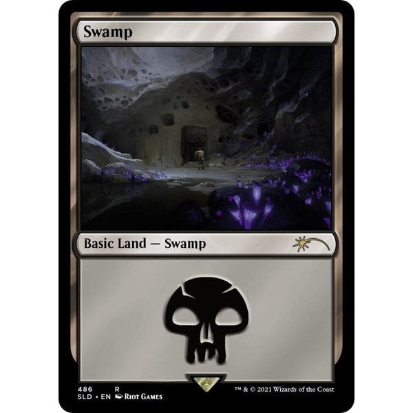 Magic: The Gathering Swamp (486)  Lightly Played Foil