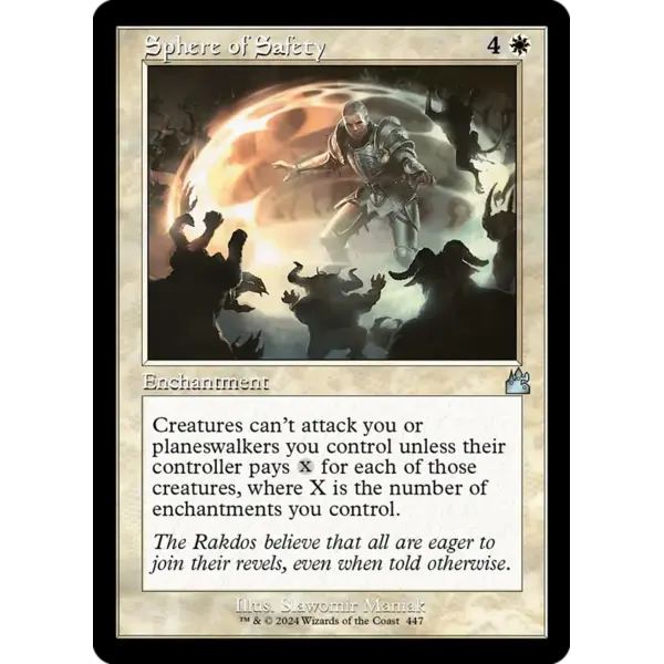 Magic: The Gathering Sphere of Safety (Retro Frame) (447) Lightly Played