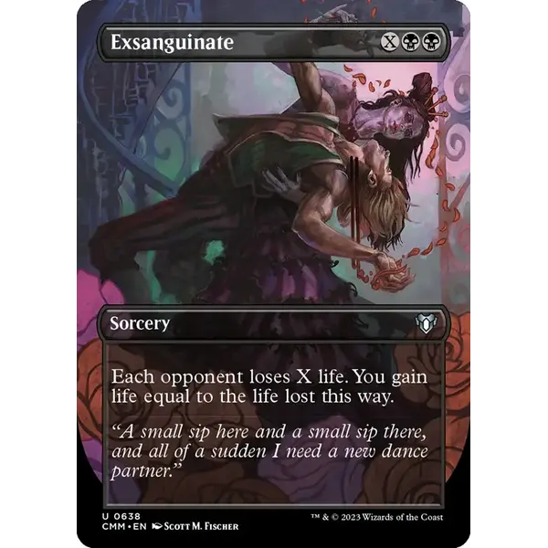 Magic: The Gathering Exsanguinate (Borderless) (638) Lightly Played