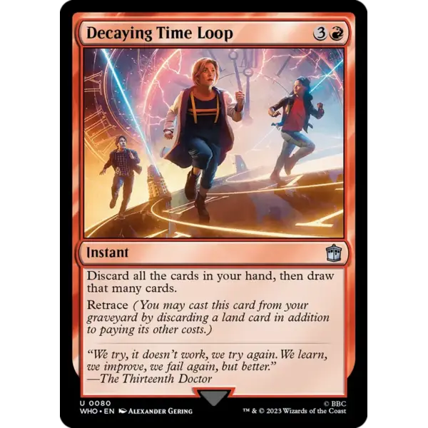 Magic: The Gathering Decaying Time Loop (080) Lightly Played Foil