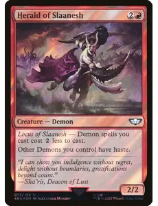 Magic: The Gathering Herald of Slaanesh (Surge Foil) (077) Lightly Played Foil