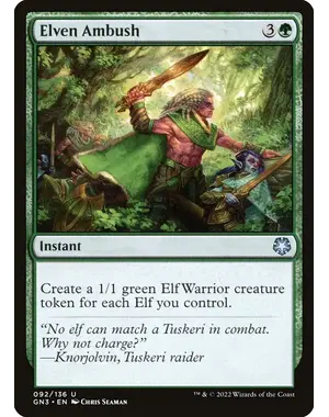 Magic: The Gathering Elven Ambush (092) Lightly Played