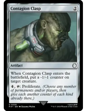 Magic: The Gathering Contagion Clasp (229) Lightly Played Foil