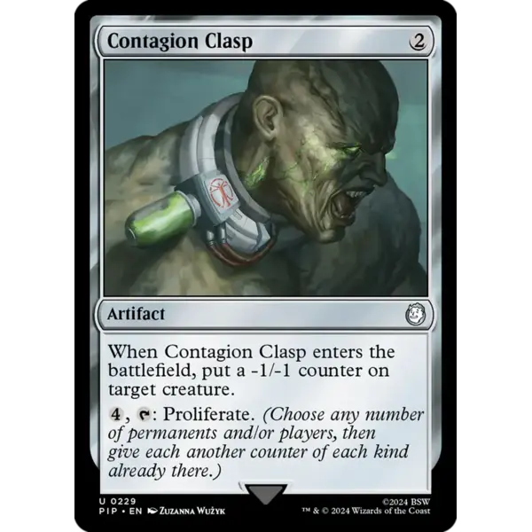 Magic: The Gathering Contagion Clasp (229) Lightly Played Foil