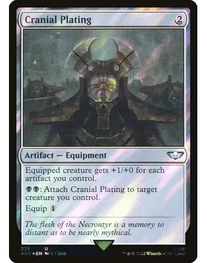 Magic: The Gathering Cranial Plating (Surge Foil) (236) Lightly Played Foil