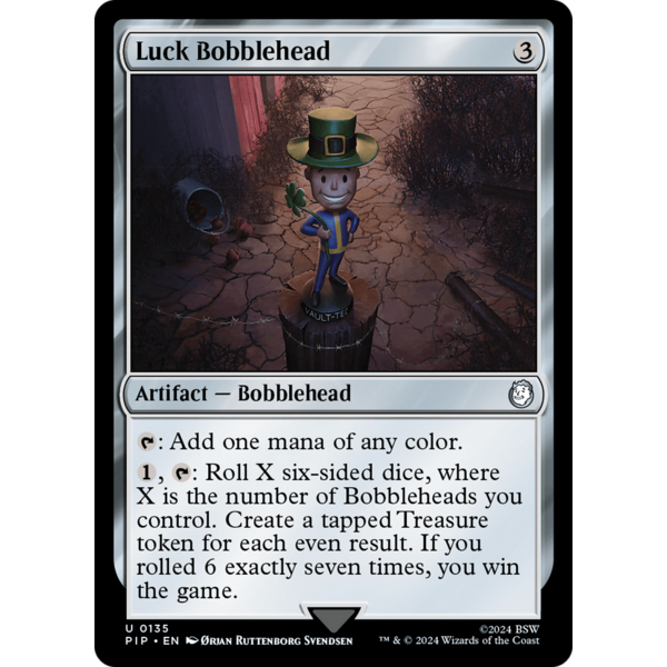 Magic: The Gathering Luck Bobblehead (135) Lightly Played