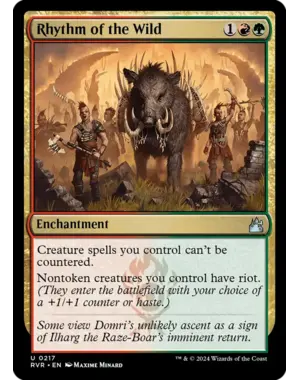 Magic: The Gathering Rhythm of the Wild (217) Lightly Played Foil