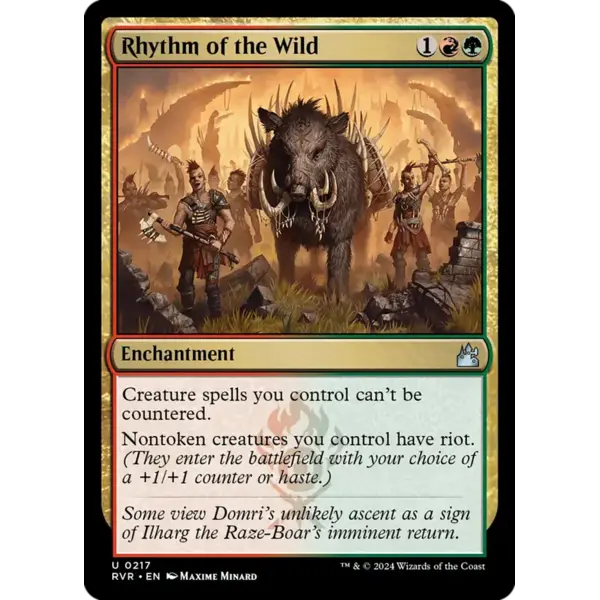 Magic: The Gathering Rhythm of the Wild (217) Lightly Played Foil
