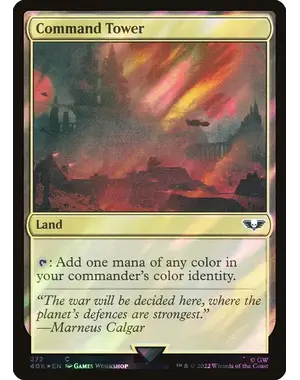 Magic: The Gathering Command Tower (Surge Foil) (272) Lightly Played Foil