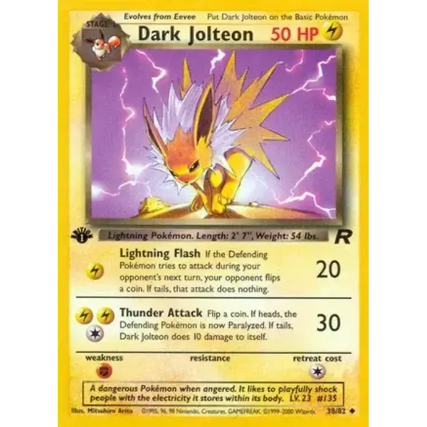 Pokemon Dark Jolteon (038) UNL Moderately Played