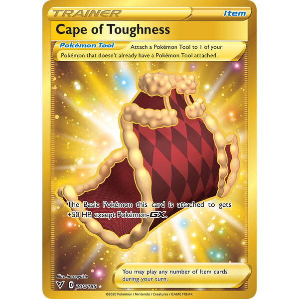 Pokemon Cape of Toughness (Secret) (200) Lightly Played Holofoil