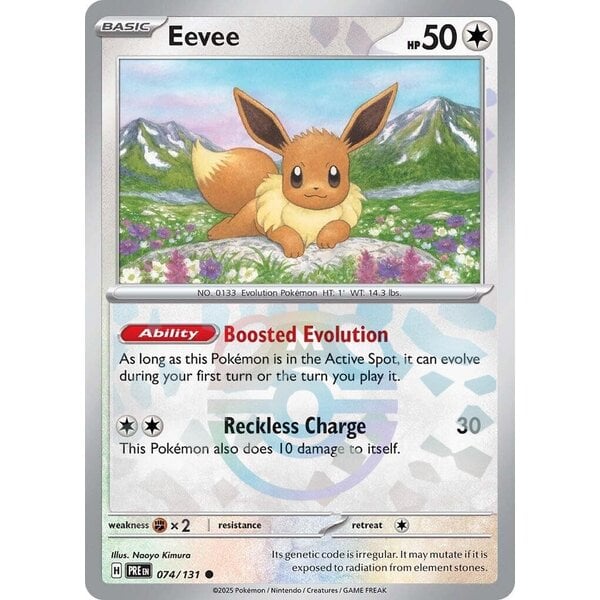 Pokemon Eevee (Master Ball Pattern) (074) Lightly Played Holofoil