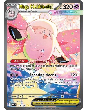 Pokemon Mega Clefable ex (119) Near Mint Holofoil