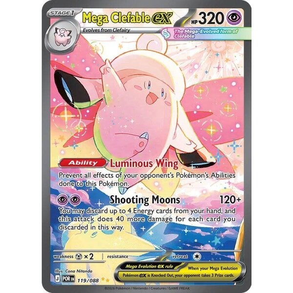 Pokemon Mega Clefable ex (119) Near Mint Holofoil