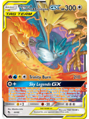 Pokemon Moltres & Zapdos & Articuno GX (044) Near Mint Holofoil