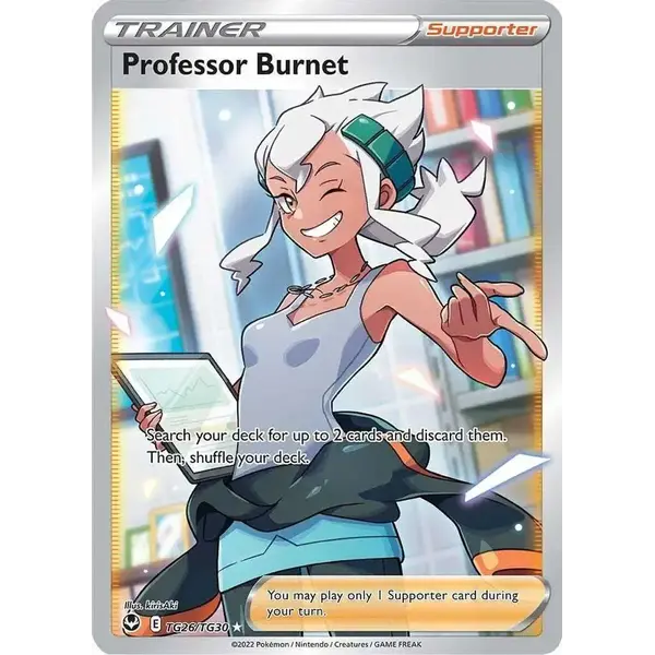 Pokemon Professor Burnet (TG26) Lightly Played Holofoil