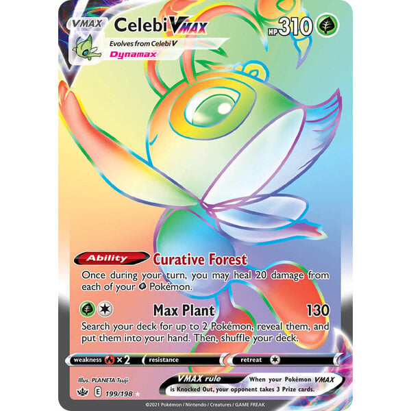 Pokemon Celebi VMAX (Secret) (199) Near Mint Holofoil