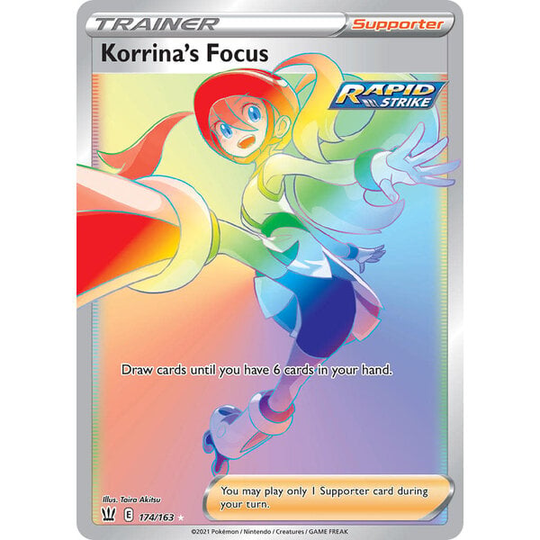 Pokemon Korrina's Focus (Secret) (174) Lightly Played Holofoil