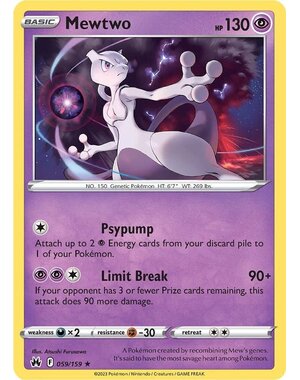 Pokemon Mewtwo (059) Lightly Played Holofoil