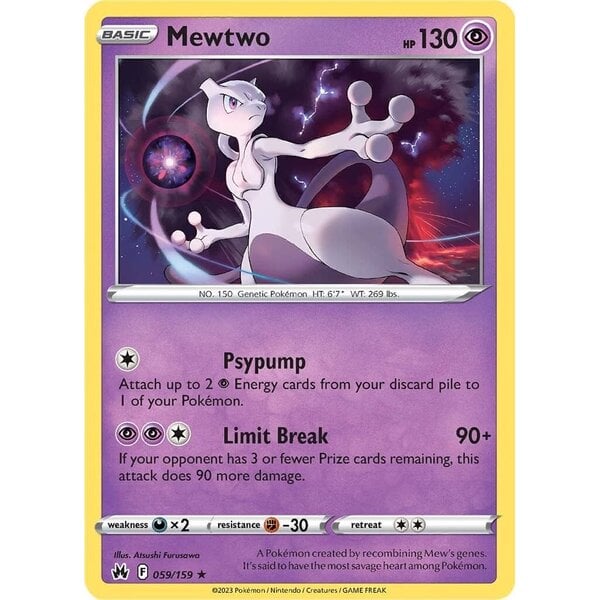 Pokemon Mewtwo (059) Lightly Played Holofoil