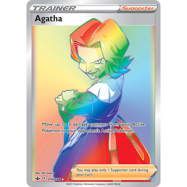 Pokemon Agatha (Secret) (210) Lightly Played Holofoil