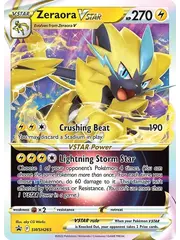 Pokemon Zeraora VSTAR (SWSH265) Lightly Played Holofoil