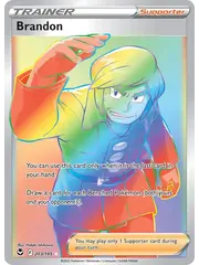 Pokemon Brandon (Secret) (203) Lightly Played Holofoil