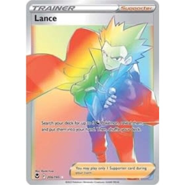 Pokemon Lance (Secret) (206) Lightly Played Holofoil